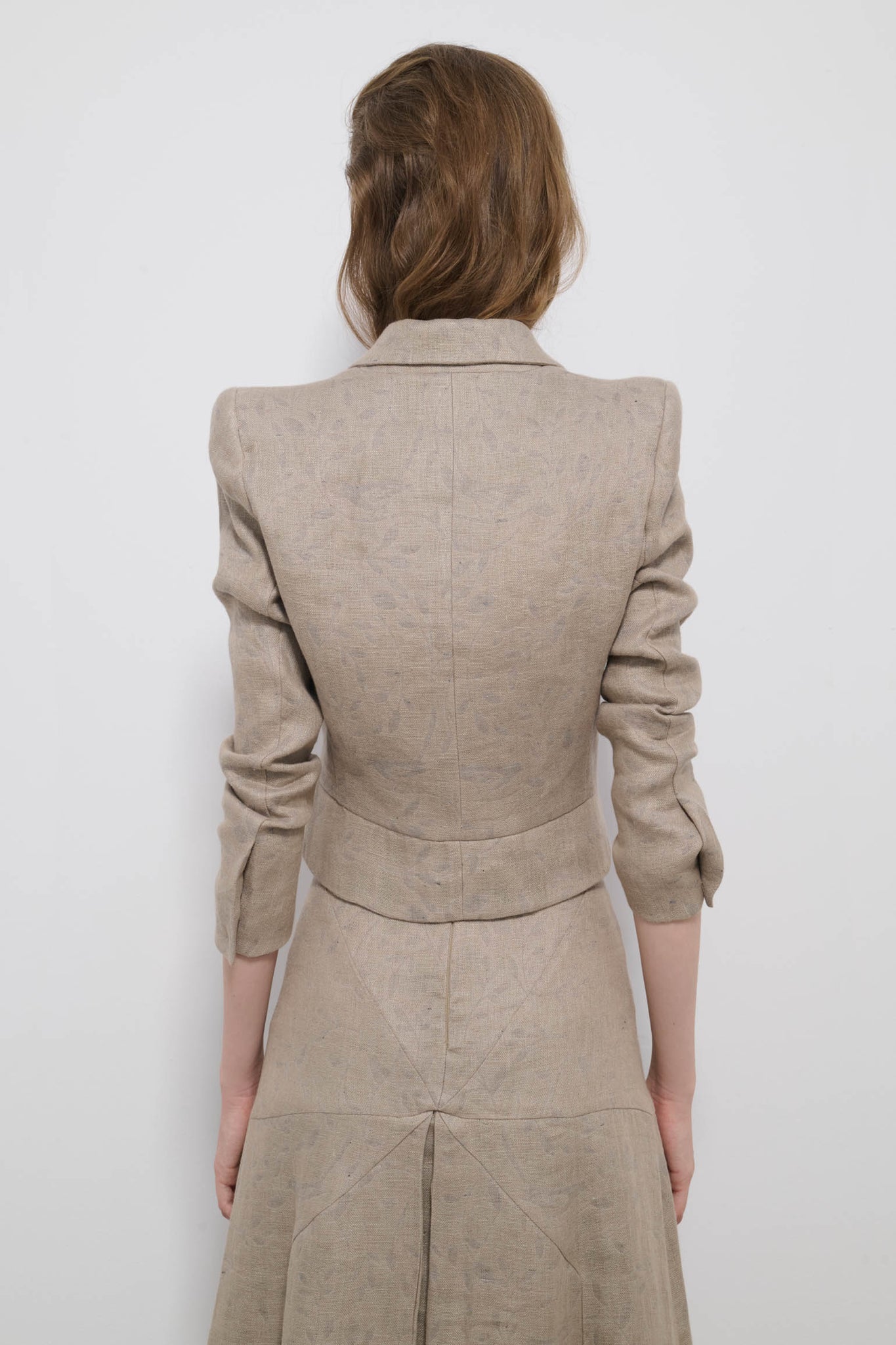 CHAQUETA TORERA RASTRO PÁJAROS GRISES