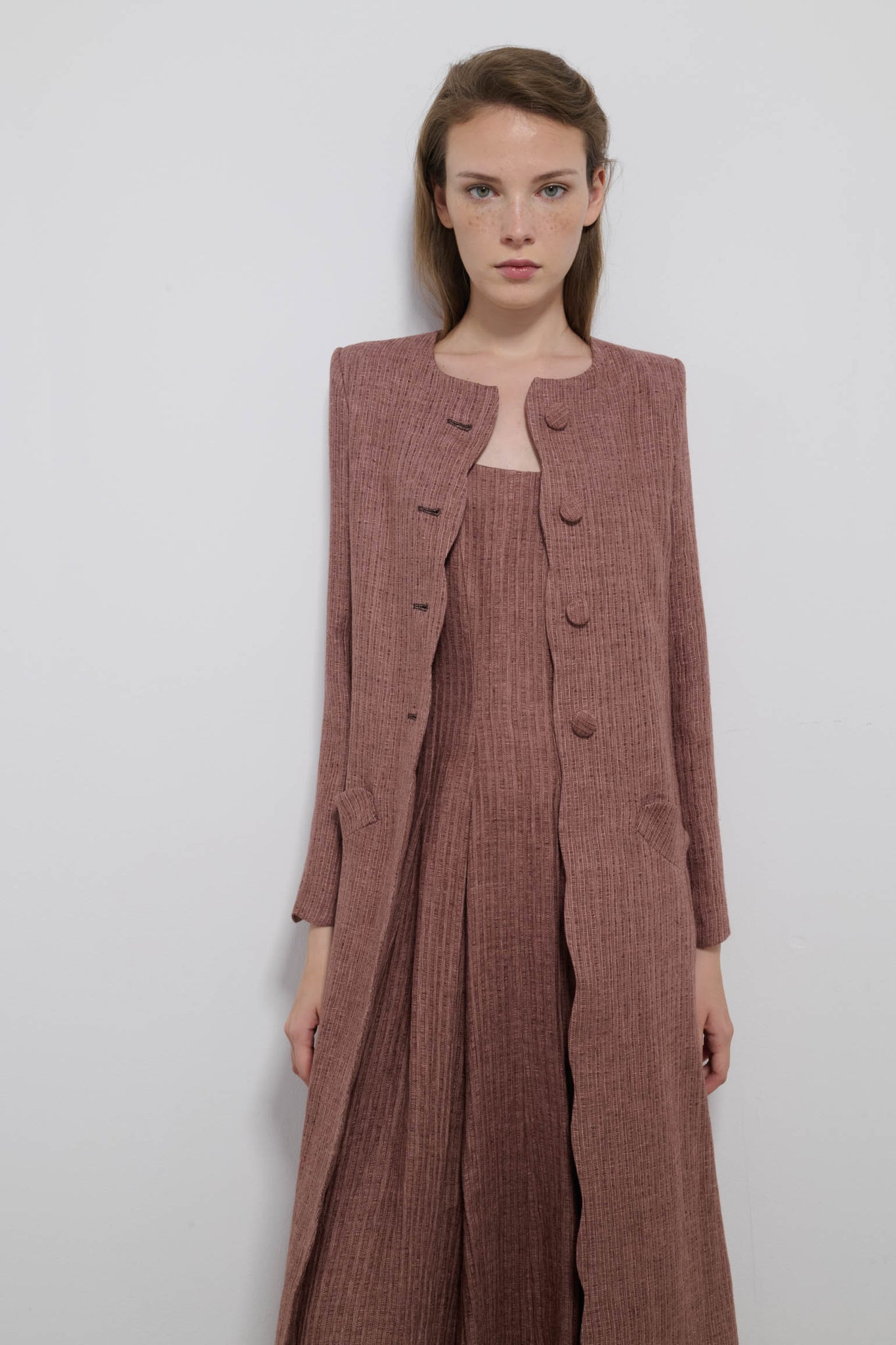 ROUGH PINK STRIPED JACKET