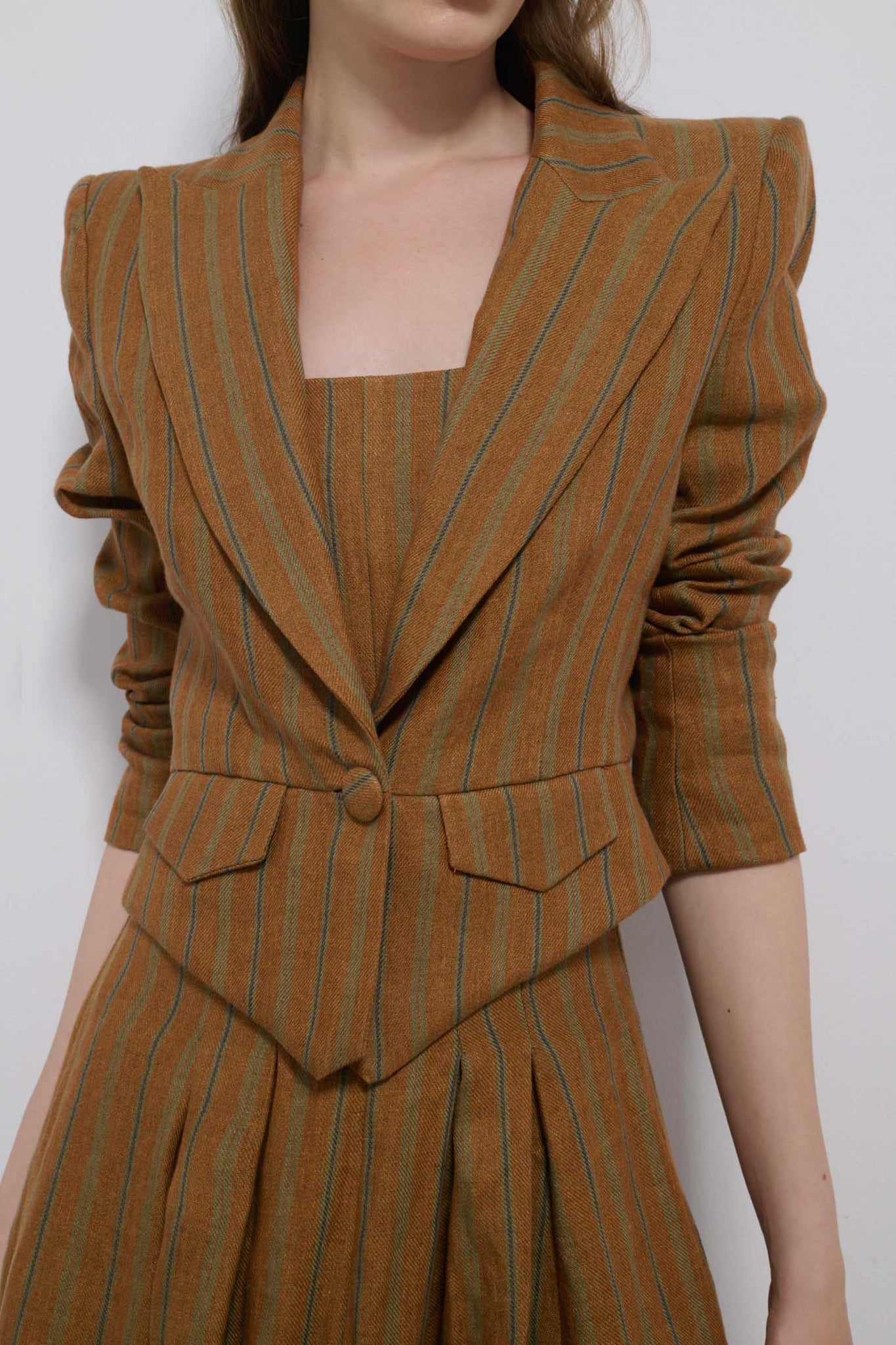 CHAQUETA TORERA RASTRO CALDERO RAYAS VERDES