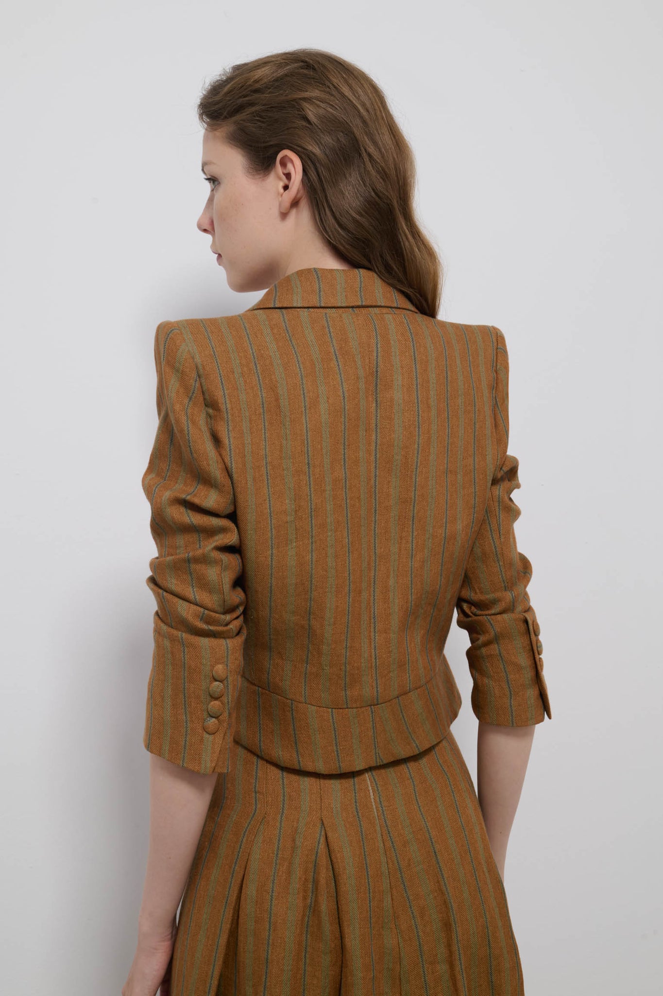 CHAQUETA TORERA RASTRO CALDERO RAYAS VERDES