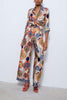 PANTALÓN GRANMA PALMERAS NARANJA