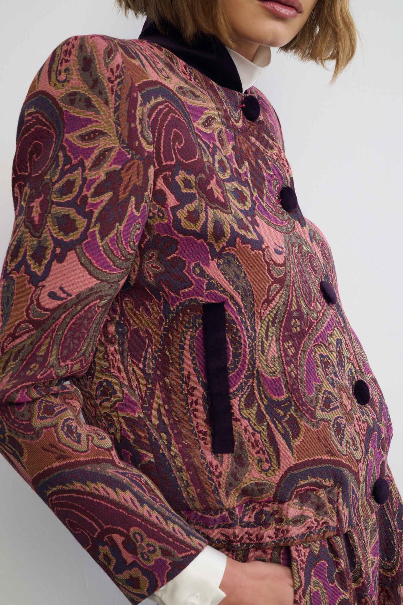 BOMBER PARIS JACQUARD MAROON