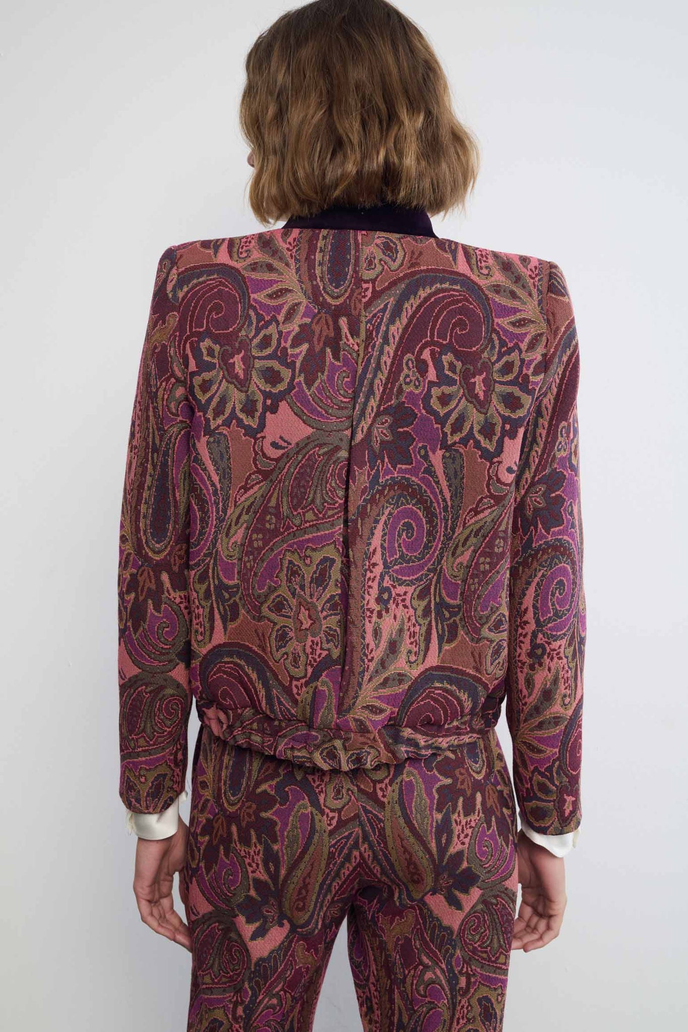 BOMBER PARIS JACQUARD MAROON
