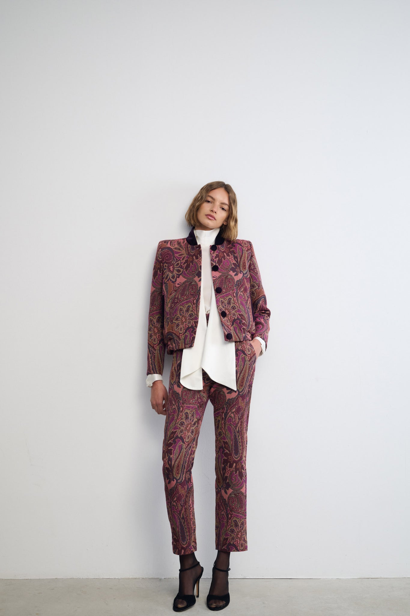 BOMBER PARIS JACQUARD MAROON