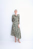VESTIDO CÓSIMO PRINT VERDE SATÉN