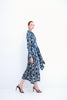 VESTIDO PIERO MOIRE AZUL