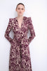 VESTIDO PIERO PRINT VINO SATÉN