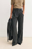 PANTALON GIAU RAYURE ETHNIQUE NOIRE