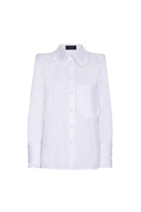 BLUSA LAMDA LARGA TWILL BLANCO