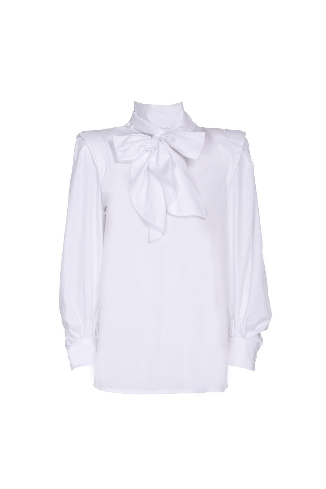 PHI TWILL WHITE BLOUSE