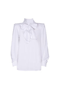 PHI TWILL WHITE BLOUSE