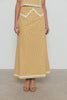 FALDA INÉS VICHY OCRE