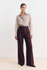 PANTALON GIAU UNI BORDEAUX
